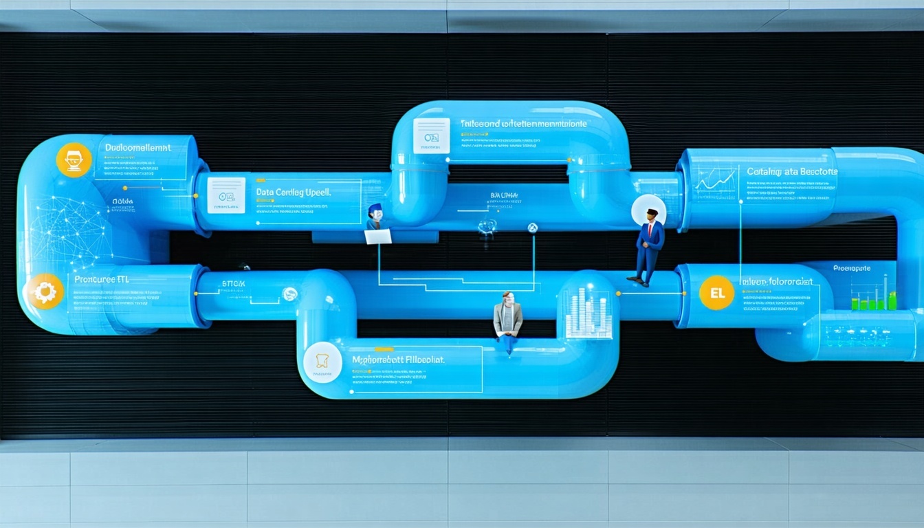 Visual representation of a streamlined ETL data pipeline